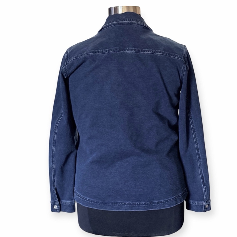 Quacker Factory Sparkle and Shine Denim Jeanne Jacket Size Large - Picture 5 of 9